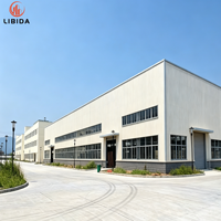 Almacén de Acero Prefabricado de Alta Capacidad, Estructura de Acero Estable para Almacenamiento de Materia Prima y Productos Terminados