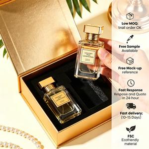 Boîtes d'expédition personnalisées de luxe en papier pour coffrets de produits cosmétiques et parfums avec intérieur en velours - Product Image 3