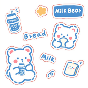 TS Etiquetas Autoadhesivas Personalizables, Baggable, Cute <span class=keywords><strong>Cartoon</strong></span> Anime Guka DIY Irregular Troquelado Pegatinas para Scrapbooking - Product Image 4