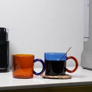 Tasse à café en verre épais de 300 ml, style vintage, couleur luxueuse, résistante à la chaleur et au froid - Product Image 2
