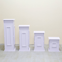 LDJ869 Présentoir Moderne Extérieur Base Blanche Colonne Romaine Support de Gâteau Table Pour Décoration de Fête de Mariage et d'Évènement