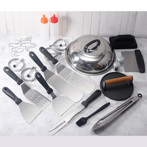 29 шт., набор металлических лопаток для барбекю из нержавеющей стали - Product Image 6