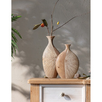 Vase en bois de qualité supérieure, produit artisanal chinois, design moderne, collection pour la décoration de la maison