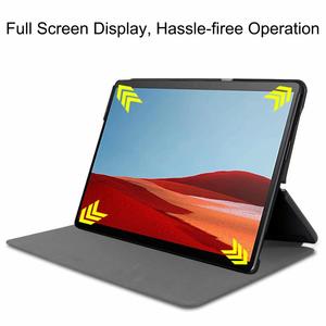 Étui à rabat en cuir PU pour <span class=keywords><strong>Surface</strong></span> <span class=keywords><strong>Pro</strong></span> X, coque fine, étui intelligent pour tablette - Product Image 3