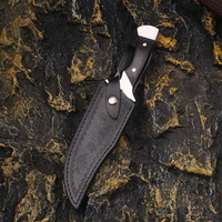 Couteau de chasse fixe en acier inoxydable de qualité industrielle, haute dureté, pour extérieur, mini, portable, survie en milieu sauvage, vente en gros d'usine
