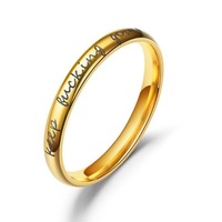 Bague en acier inoxydable gravée « Keepfuckinggoing » inspirante, durable et tendance pour la motivation et le style au quotidien