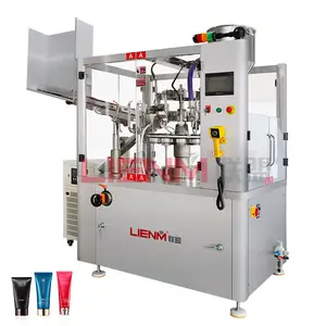 Máquina automática de llenado de tubos de pasta de dientes de gran oferta, máquina de llenado y sellado de tubos de aluminio suave con loción