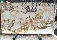 Dalle de marbre Calacatta Viola, surface polie, pour plan de travail de cuisine, fond mural