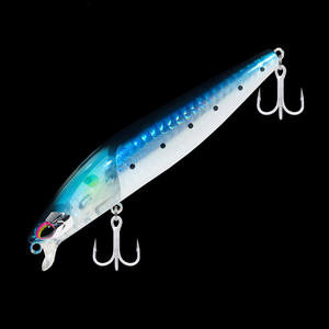 Tuzlu Su Balıkçılığı Yapay Sert Yemler Uzun Atışlı Wobblers Minnow Balıkçılık Sert Yemleri 100mm 14g Yüzen Minnow Yem - Product Image 1