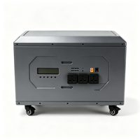 Station d'alimentation portable 5000W 16KWh LiFePO4, générateur solaire, stockage d'énergie de secours domestique, roues de chariot, alimentation extérieure