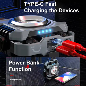 COB LED <b>Spotlight</b> Handheld Waterproof IP65 Temporary Multifunctional Work Light Type-C Charging Magnetic Rechargeable - Product Image 3