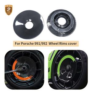 Cubierta Decorativa <span class=keywords><strong>para</strong></span> el Centro <span class=keywords><strong>de</strong></span> Rueda <span class=keywords><strong>de</strong></span> Coche, <span class=keywords><strong>de</strong></span> Fibra <span class=keywords><strong>de</strong></span> Carbono Seca, <span class=keywords><strong>de</strong></span> 65mm y 56mm, con Logotipo <span class=keywords><strong>de</strong></span> Neumático, <span class=keywords><strong>para</strong></span> Porsche 991 991.2 992 - Product Image 1