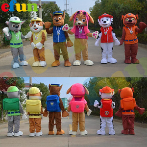 Efun MOQ 1 pezzo all'ingrosso zampa cane pattuglia mascotte personaggio cane cane Cosplay mascotte Costume per la vendita - Product Image 4