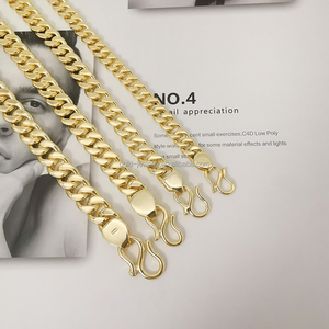 AU750 bracciale da uomo con ciondolo a catena braccialetti in oro puro giallo 18 carati gioielleria raffinata nuovo arrivo cinese alla moda oro reale 18 carati - Product Image 3