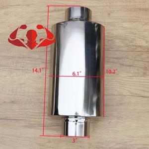 Canos de Escape de Titânio Personalizados de 2\", 2.5\", 3\", 3.5\", 4\" e 4.5\" com Silenciador de Corrida - Product Image 1