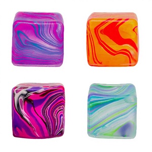 Bulk Wholesale Colorful Marble <b>Squishy</b> Cube - Hot Selling Sensory Fidget Toys for Stress Relief Anti-Anxiety Gift for Office - Product Image 3