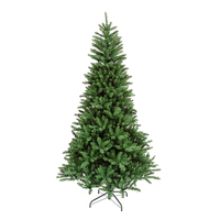 Sapin de Noël artificiel commercial haut de gamme en PE, personnalisé, grand, moyen ou petit, avec décorations