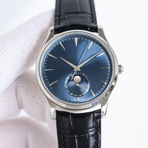 Reloj Mecánico Premium para Hombre con Indicador de Fase Lunar, Precisión en la Medición del Tiempo, que Muestra un Temperamento Elegante y Sofisticado - Product Image 1