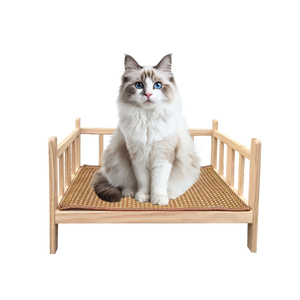 Casa <span class=keywords><strong>para</strong></span> <span class=keywords><strong>Mascotas</strong></span> Desmontable con Camas de Madera <span class=keywords><strong>para</strong></span> Perros y Gatos, Diseño que Ahorra Espacio <span class=keywords><strong>para</strong></span> <span class=keywords><strong>Apartamentos</strong></span> - Product Image 1