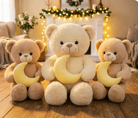 Vente en gros usine : Peluches ours en peluche de dessin animé, cadeaux mignons, logo personnalisé, poupées pour machine à griffes, en coton PP, peluches super douces anti-stress