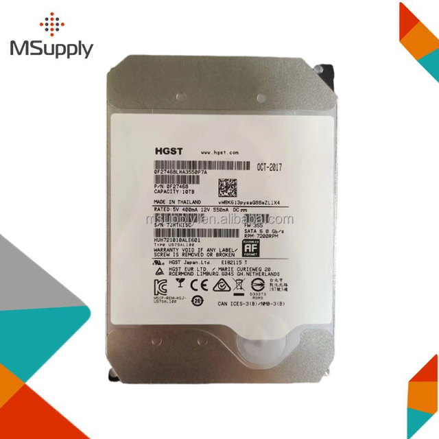 HUH721010ALE601 10TB 7200RPM 128MB Cache SATA 6.0Gb/s 3.5inch Enterprise Hard Drive