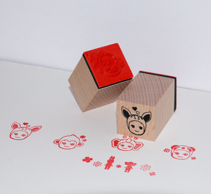 Tampons en bois personnalisés pour enfants, lot <span class=keywords><strong>de</strong></span> timbres en caoutchouc, bloc-notes, jouet pour enseignant, scrapbooking, noël, <span class=keywords><strong>animaux</strong></span>, <span class=keywords><strong>ferme</strong></span>, collection - Product Image 3