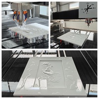 Centre d'usinage CNC pour pierres : découpe, polissage et perçage de trous de lavabo pour comptoirs en quartz, granit et marbre