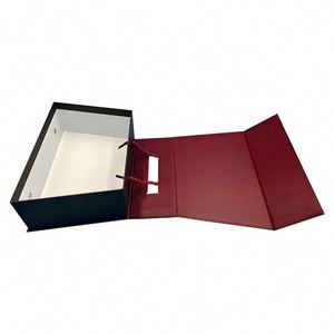 Custom Magnetic Gift Folders Coated <b>Paper</b> Surface Magnetic Power Solid Matt <b>Lamination</b> Multiple Sizes Colors Available 5-Day - Product Image 1