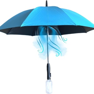 Parapluie Rafraîchissant avec Ventilateur et Pulvérisateur de Protection Solaire Intégré, Personnalisable avec Logo - Product Image 1