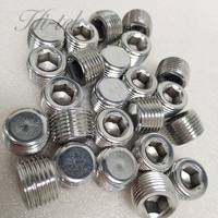 Bouchon de tuyau à filetage hexagonal interne en acier inoxydable 3/8 NPT