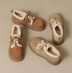 Chaussures Birkenstock classiques en daim à lacets et rembourrées pour l'hiver, bottes en coton pour femmes, bottines courtes - Product Image 6