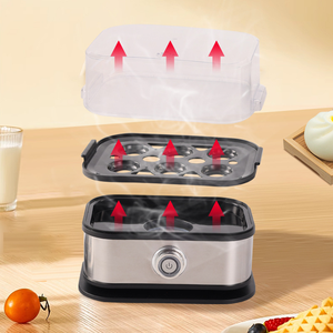 Nouvelle Cuiseuse à Œufs Électrique Automatique 2025 pour Usage Domestique, 6 Œufs, 200W, 1L, Acier Inoxydable, Contrôle de Température PTC, Anti-Cuisson à Sec, Classe <span class=keywords><strong>A</strong></span> - Product Image 5