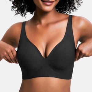 Sujetadores Deportivos de Alta Calidad para Mujer, Cómodos, Transpirables, Sin Varillas, con Tirantes Ajustables, Sólidos, Personalizados de Fábrica, Tallas S-XXL, Spandex/Nylon - Product Image 3