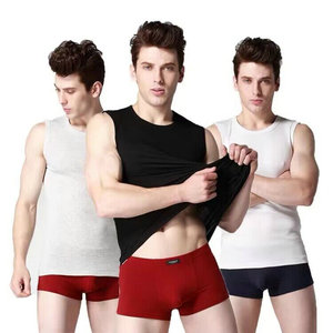 1.38 Dollar modèle ZLF003 Singlet poitrine M-2XL Chase cerf pur coton course blanc tricot Singlet côtelé débardeur avec des couleurs - Product Image 1