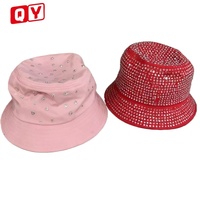 Summer Fashion 3D Embroidery Full Diamond Bucket Hat Handmade Trend Sunshade Sunscreen Fisherman Hat Unisex for Fishing Party
