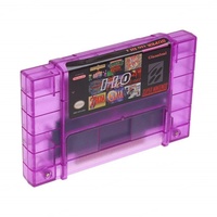 Vente flash - Cartouche multi-jeux SNES Purple Shell 110 en 1 avec communication filaire, version anglaise NTSC/USA