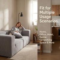 Canapé modulaire extensible sans cadre en velours compressé à rangée droite, style fixe, pour salon moderne