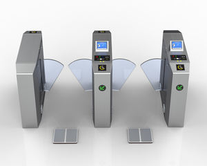 Twee rijen ESD-bescherming roestvrijstalen draaipoort met ID/IC-kaartlezer, CE-gecertificeerd, 8-inch Full HD LCD-scherm - Product Image 1