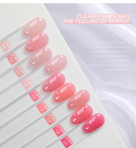 Vernis à ongles <span class=keywords><strong>semi</strong></span>-<span class=keywords><strong>permanent</strong></span> à base d'eau sans TPO, couleur gelée transparente, végétalien, non toxique, collection naturelle, 15 ml, marque privée - Product Image 6