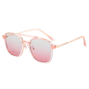 Framed 8309 Trendy Fashion Polarized Sunglasses Women TR Metals <b>Frame</b> TAC Lens UV400 Light Weight Oval Style - Product Image 2