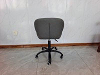 Chaises de cuisine avec roulettes, chaise de bar pivotante en cuir PU avec roulettes
