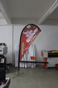 Tùy chỉnh tiếp thị hai mặt in ấn 3.5m quảng cáo P bãi biển lông biểu ngữ cờ - Product Image 5