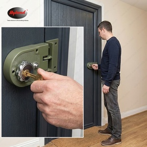 Loquet de nuit sud-américain F102 Tiger Lock <span class=keywords><strong>en</strong></span> alliage de zinc, <span class=keywords><strong>serrure</strong></span> de porte antivol avec clé pour la sécurité résidentielle, installation facile - Product Image 6
