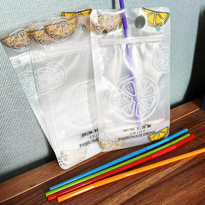 Plástico PE de calidad alimentaria congelada, 500ml, líquido carbonatado, bolsa de pie, contenedor de bebida biodegradable y reutilizable para agua - Product Image 5