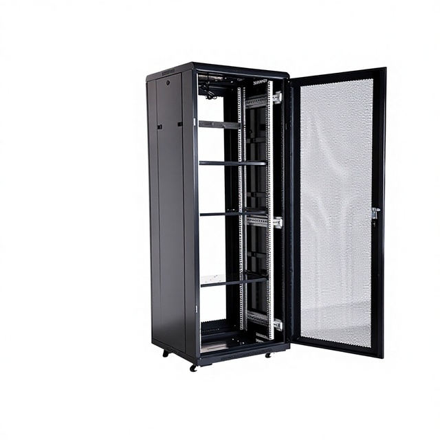 Network Cabinet Customized Floor Mobile Cabinet Locked Computer Room Server Cabinet 42u Switch Hebei Origin in Stock