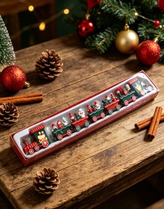 Tren de Madera de Alta Calidad para Niños, Juguete de Madera, Regalos de Navidad, Decoración Navideña, Adorno Navideño, Mini Tren de Madera - Product Image 6