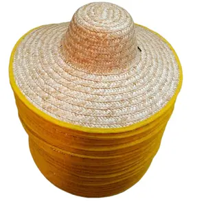 Шляпа соломенная из натуральной пшеницы