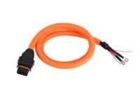 Câble de charge haute performance 2+1+10-120A pour moto électrique, résistant, avec connecteur en cuivre et prise de charge