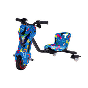 Tricycle électrique à direction flexible, chariot à dérive, conception stable, chariot à dérive <span class=keywords><strong>pour</strong></span> enfants, réglage à 3 vitesses, éclairage, vélo à dérive carré - Product Image 1