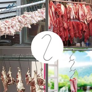 Gancho S de carnicero de acero inoxidable, 20cm, duradero, respetuoso con el medio ambiente para cocina, <span class=keywords><strong>matadero</strong></span>, secado a la parrilla - Product Image 6